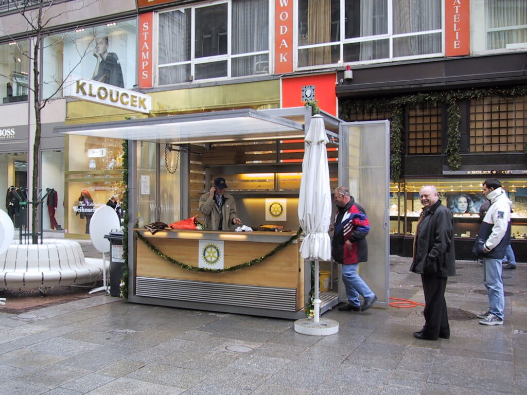 9-Krebs-Verkaufsstand